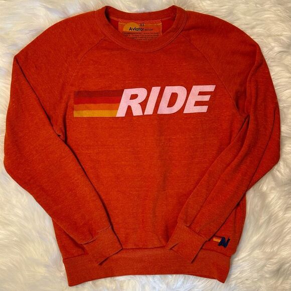 Aviator Nation Ride Logo Crewneck Sweatshirt - Picture 2 of 11